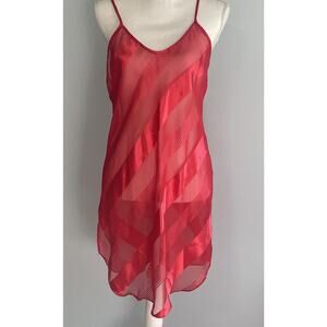 Vintage Kristine Tyler Nightgown Neglige Slip Sz Small Sexy Lingerie Sheer